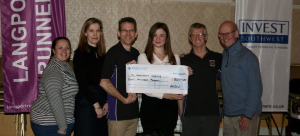 Cheque for Hospice Jan 2017